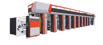 Màquina d'impressió de rotogravat d'eix electrònic d'alta velocitat